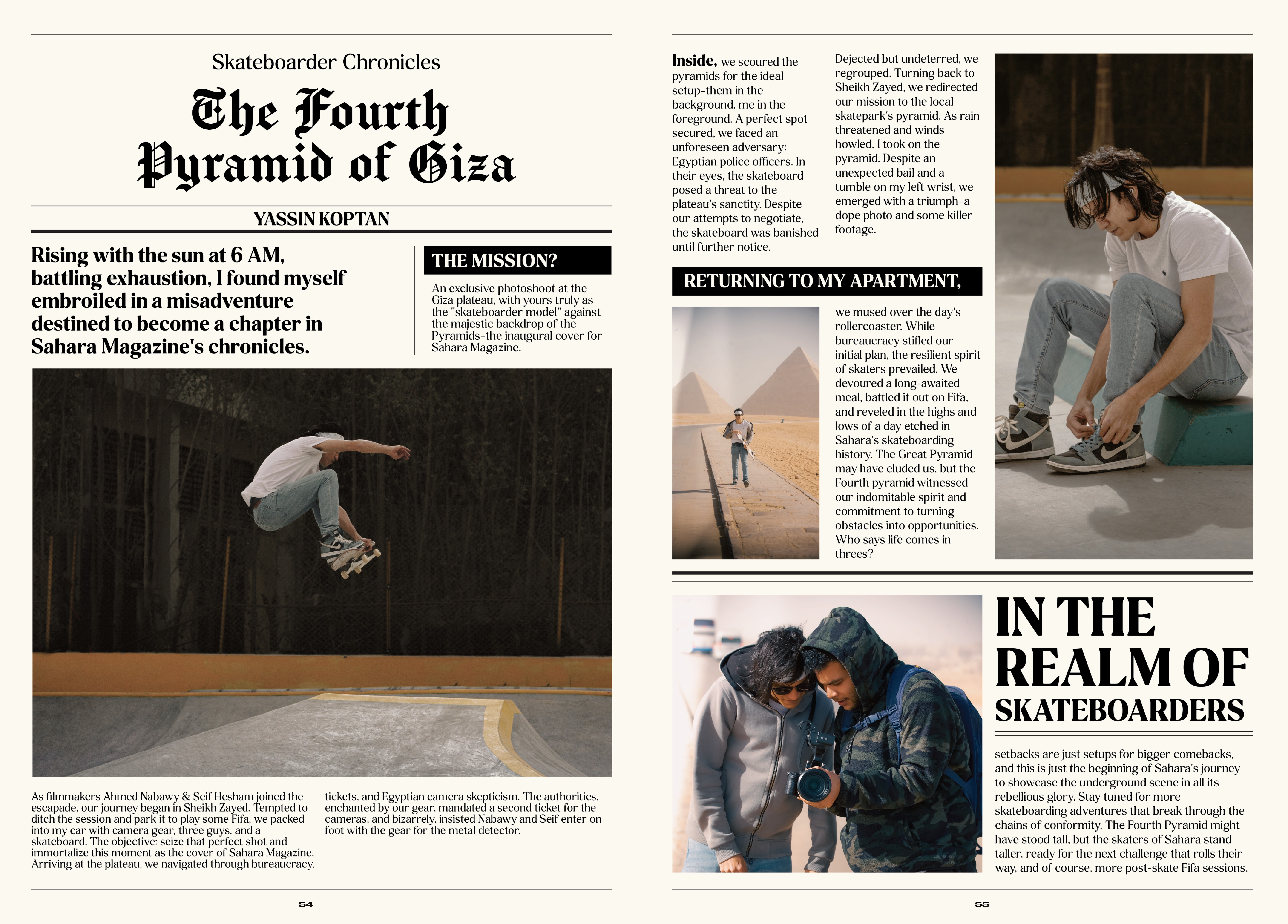 Skateboarding Chronicles: The Fourth Pyramid of Giza